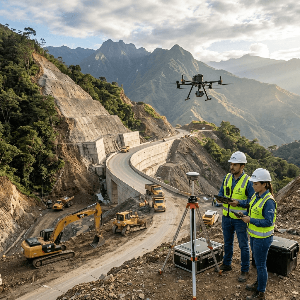 Modelo Digital del Terreno MDT e interpolación volumétrica a partir de nubes de puntos LiDAR viales — Accuretta Ingeniería Bucaramanga Colombia Invías ANI